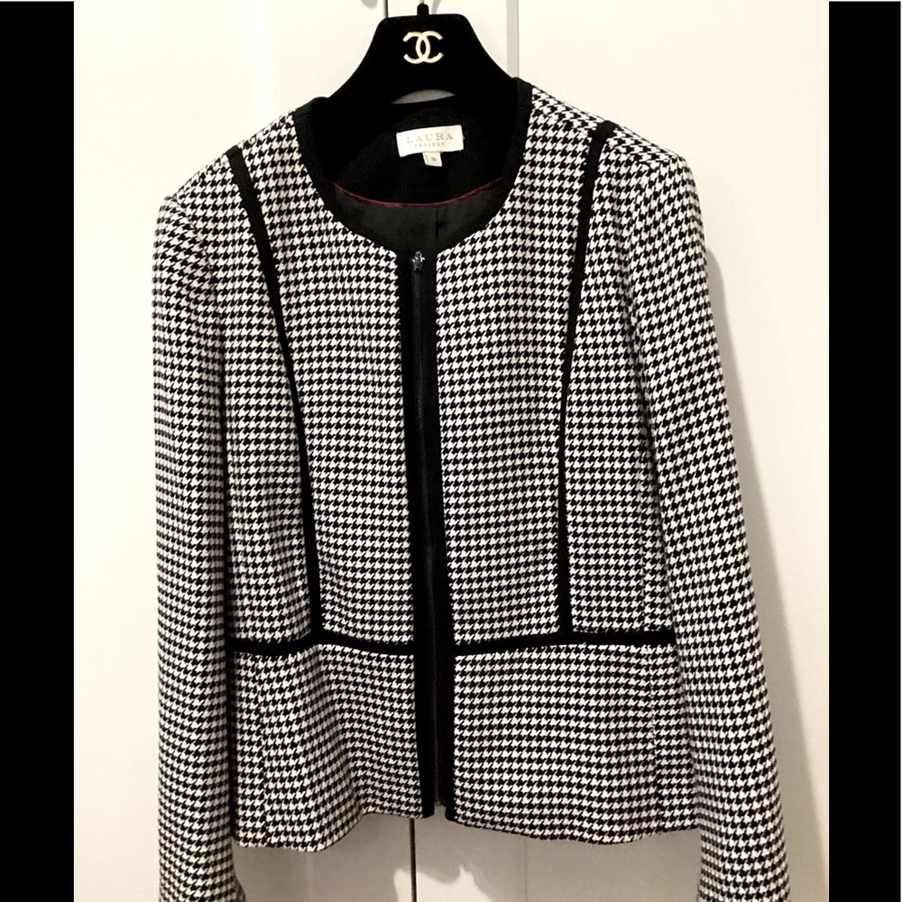 Laura Houndstooth Jacket size 10